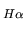 $_{H\alpha}$