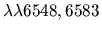 $\lambda\lambda6548,6583$